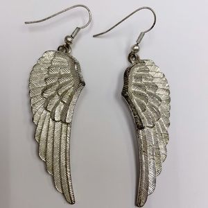 Sterling Silver Wings Earrings